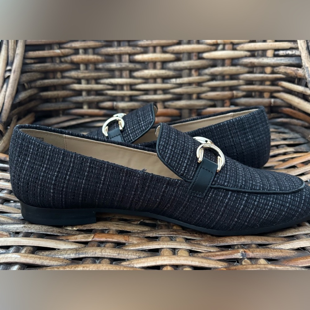 Ann Taylor NWT Chain Bit Straw Loafer-Size 8 - Picture 11 of 16